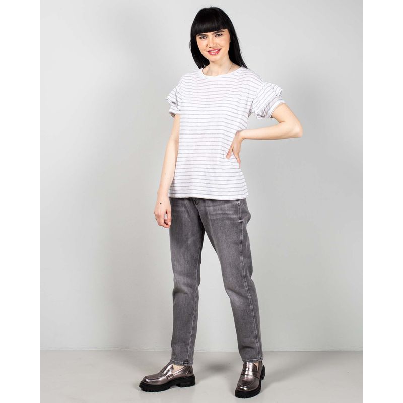 Tricou-din-bumbac-in-dungi-cu-maneci-bufante-N240664044