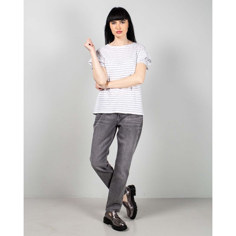 Tricou-din-bumbac-in-dungi-cu-maneci-bufante-N240664044