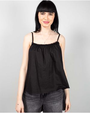 Top din bumbac cu bretele reglabile N240664024
