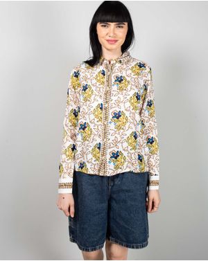 Camasa cu imprimeu floral si maneca lunga N241106009