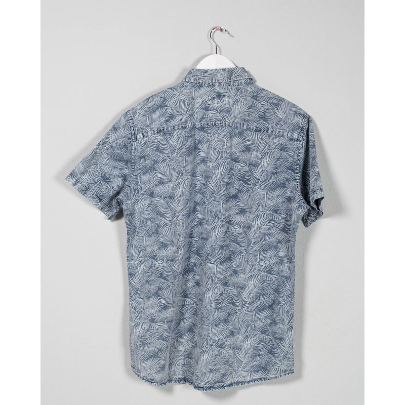 Camasa-Funky-Buddha-cu-maneca-scurta-si-imprimeu-25ALX03023