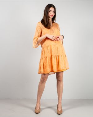 Rochie cu dublura si maneci trei sferturi 24MAB07029
