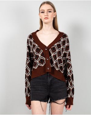 Cardigan oversize din tricot 25TEK05003