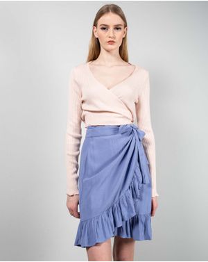 Pulover petrecut cu maneci lungi 25TEK05019