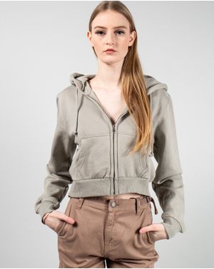 Hanorac crop cu interior pufos 25TEK05074