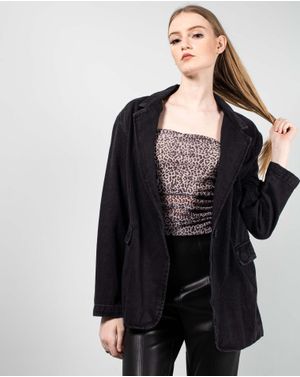 Jacheta din denim cu buzunare 25TEK05104