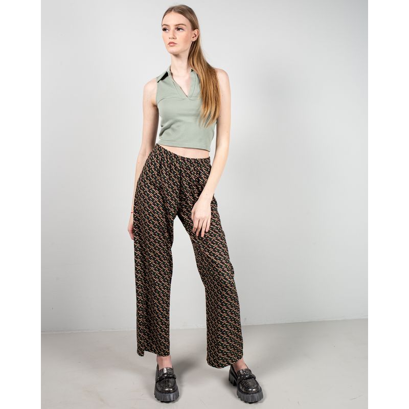 Pantaloni-casual-cu-talie-elastica-si-imprimeu-24MAB07041
