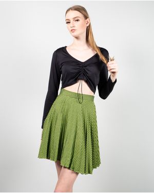 Bluza crop cu maneca lunga 24MAB07074