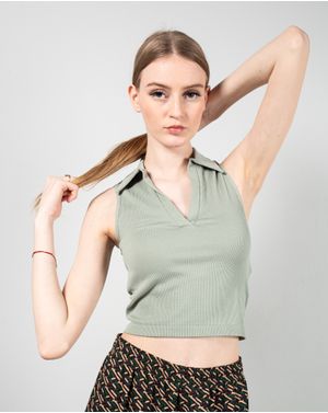 Top cu decolteu si guler 25TEK05082