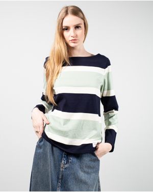 Bluza din bumbac cu dungi N240443010