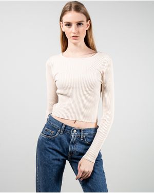 Bluza crop cu maneca lunga 25TEK05079