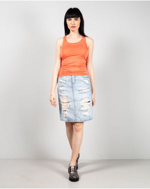 Fusta midi din denim 25TEK05043