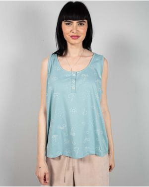 Top din bumbac cu imprimeu 24MAB07073
