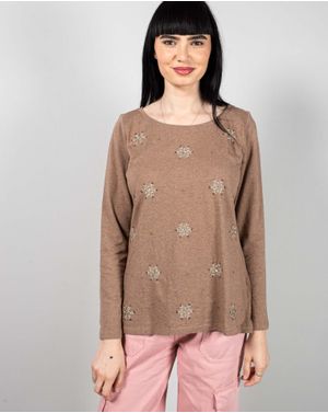Bluza din bumbac cu maneca lunga N240423018