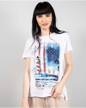 Tricou din bumbac cu imprimeu N240664018