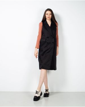 Rochie tip vesta cu nasturi si buzunare cu clapeta 23ART11001