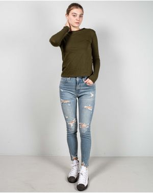 Jeans conici cu talie inalta 25TEK04061