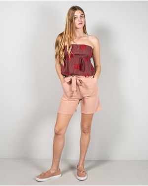 Pantaloni scurti cu talie inalta 25TEK04135