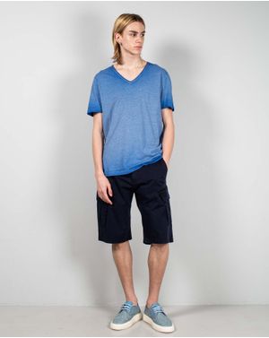 Pantaloni cargo scurti din bumbac pentru barbati 25LGD03032