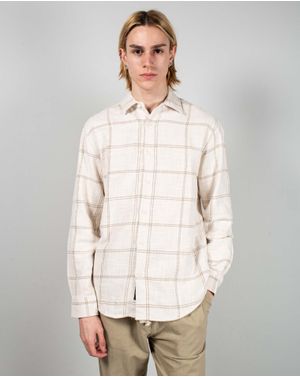 Camasa casual din bumbac in carouri pentru barbati 25TEK05128