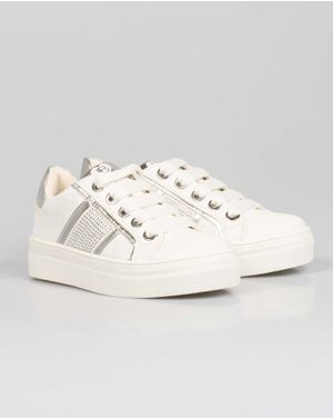 Pantofi sport cu siret si aplicatii pentru fete 25HAT03008