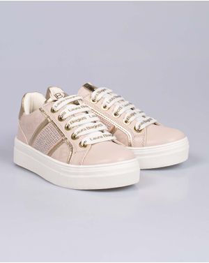 Pantofi sport cu siret si pietre aplicate pentru fete 25HAT03010