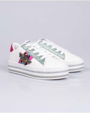 Pantofi casual cu sclipici pentru fete 25HAT03012