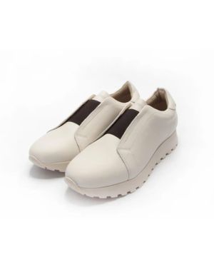 Pantofi casual din piele naturala cu extensie elastica pentru femei 25JLL02018