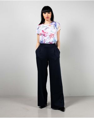 Pantaloni drepti Koala Bay cu talie elastica 25TFT02288