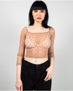 Bluza crop cu maneca lunga 25TEK04154