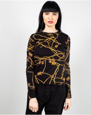 Bluza din bumbac cu maneca lunga 25TEK05009