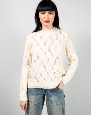 Pulover gros cu fronseuri 25MKF02285