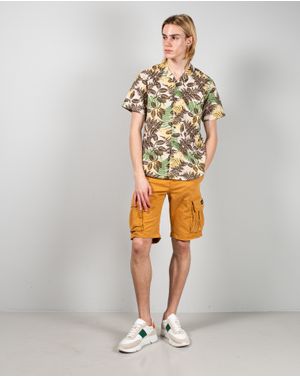 Pantaloni scurti Funky Buddha din bumbac 25ALX03018