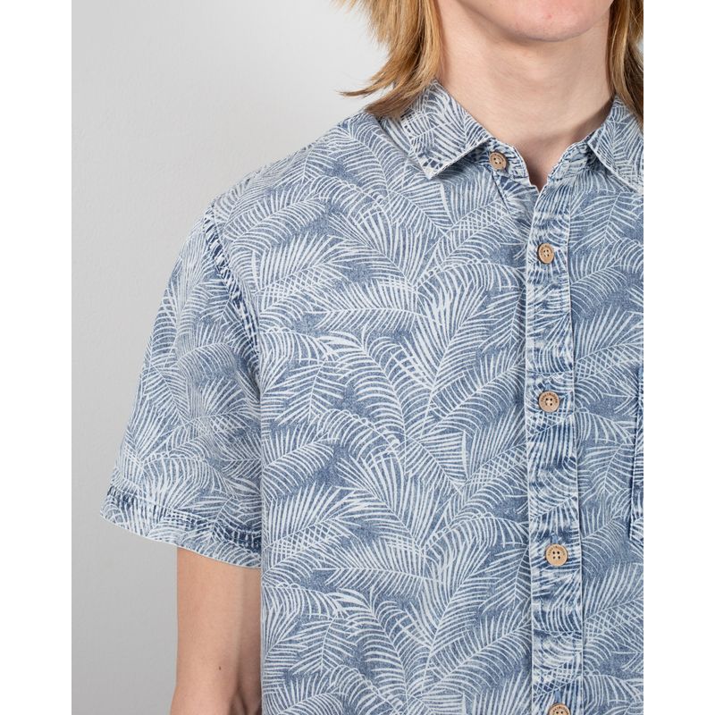 Camasa-Funky-Buddha-cu-maneca-scurta-si-imprimeu-25ALX03023