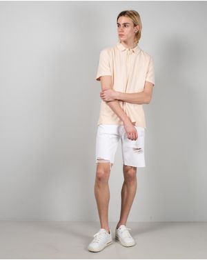 Pantaloni scurti straight cu fermoar metalic 25TEK04132