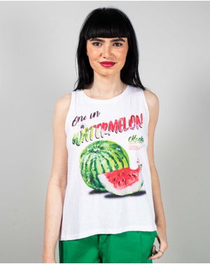 Top Koala Bay din bumbac cu imprimeu si spatele gol 25TFT02125