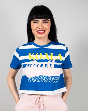 Tricou crop Koala Bay din bumbac 25TFT02126