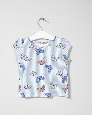 Tricou din bumbac pentru fete 25TEK03003