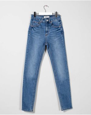 Jeans elastici cu talie inalta 25TEK04003