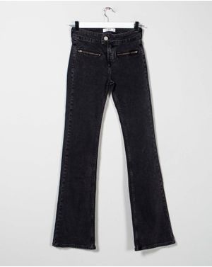 Jeans drepti cu buzunare la spate 25TEK04031