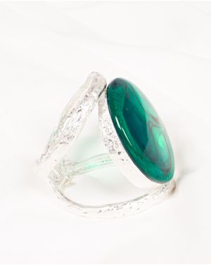 Bratara cu piatra verde