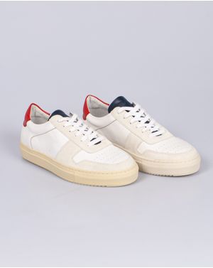 Pantofi casual din piele naturala cu detalii in contrast 25JLL01029