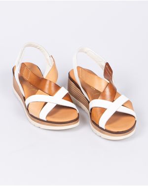 Sandale Marila din piele naturala cu banda velcro pentru femei 25HAT01083