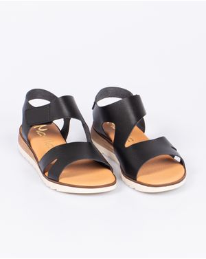 Sandale Marila din piele naturala cu banda velcro 25HAT01089