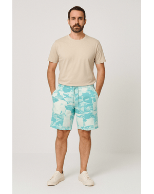 Pantaloni scurti cu talie elastica 25LGD03025