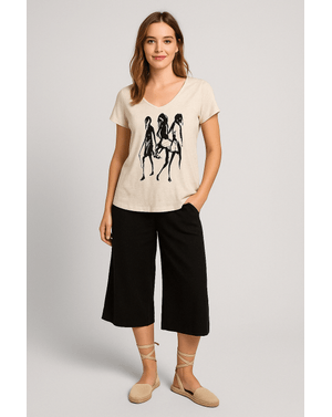 Tricou din bumbac cu fante laterale N241640004