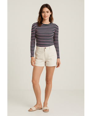 Bluza din bumbac cu dungi N241652013