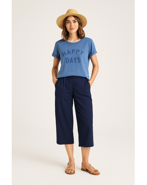 Pantaloni casual din bumbac pentru femei N241676001