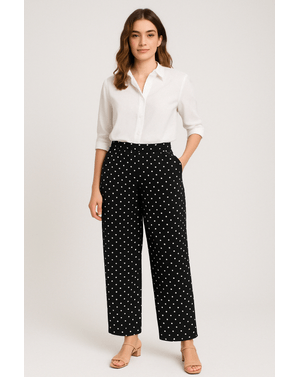Pantaloni subtiri cu buline N241676002