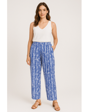 Pantaloni subtiri cu talie elastica N241676004